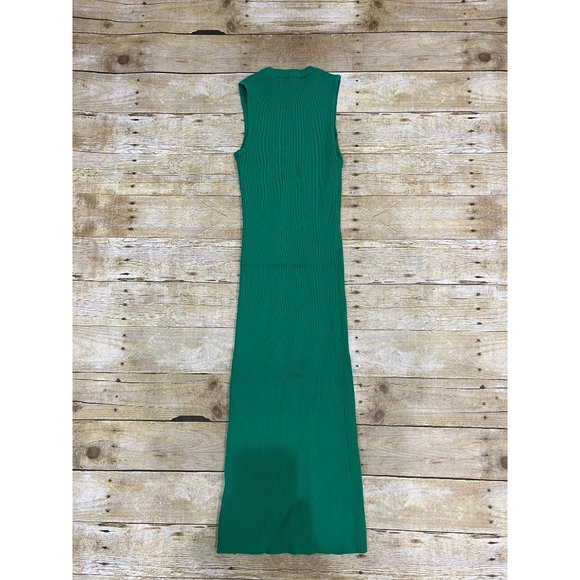 NWOT Monrow Sweater Tank Dress in Green - Picture 3 of 4